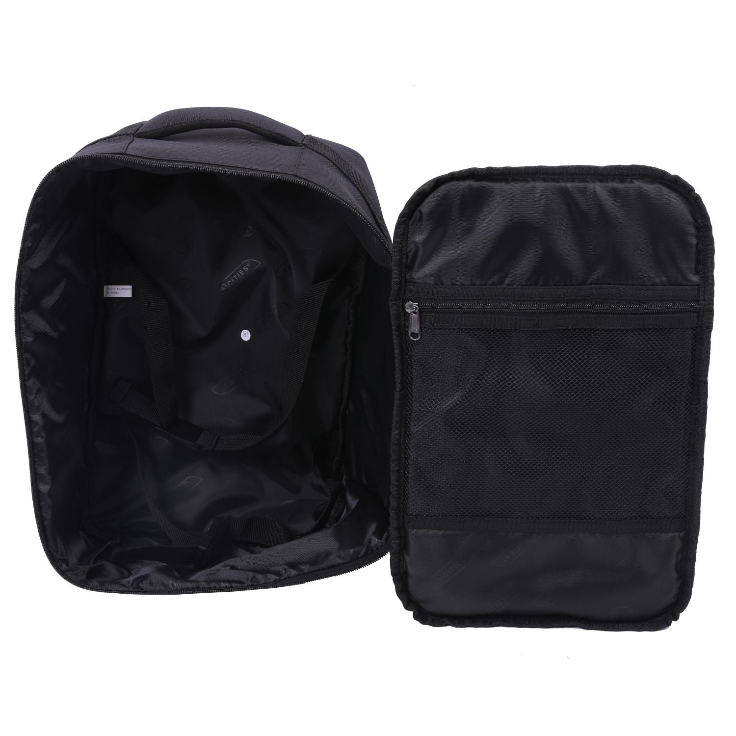 5-Cities Ryanair Maximum (40x20x25cm) New and Improved 2025 Underseat Cabin Luggage Backpack/Rucksack, 2 Years Warranty, Black