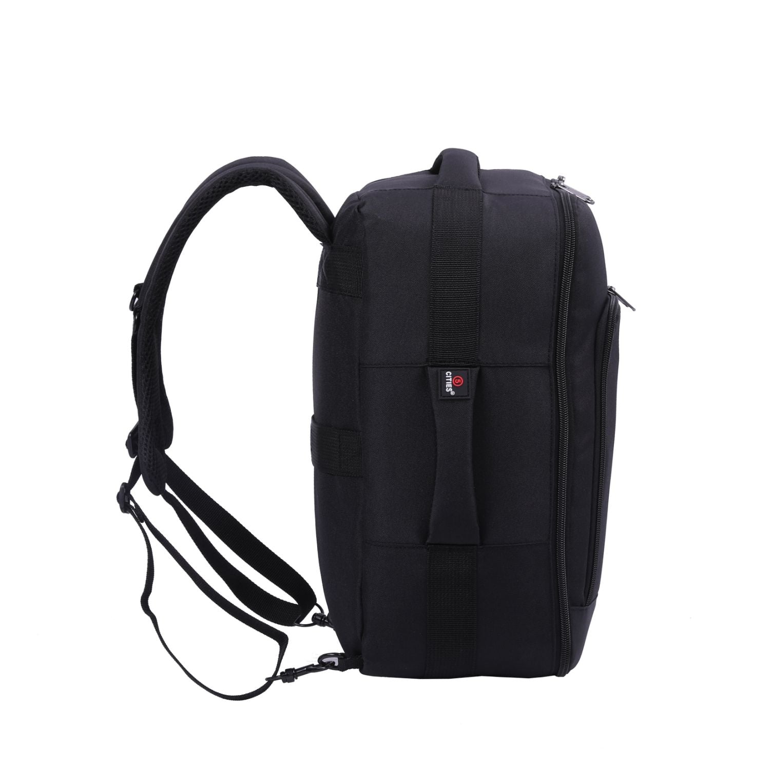 5-Cities Ryanair Maximum (40x20x25cm) New and Improved 2025 Underseat Cabin Luggage Backpack/Rucksack, 2 Years Warranty, Black