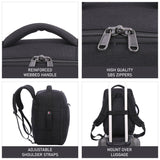 5-Cities Ryanair Maximum (40x20x25cm) New and Improved 2025 Underseat Cabin Luggage Backpack/Rucksack, 2 Years Warranty, Black