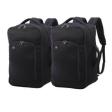 5-Cities Ryanair Maximum (40x20x25cm) New and Improved 2025 Underseat Cabin Luggage Backpack/Rucksack, 2 Years Warranty, Black