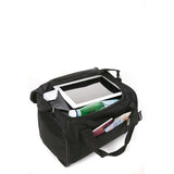 Aerolite (55x35x20cm) Lightweight Cabin Hand Luggage Black and (35x20x20cm) 5 Cities Black Holdall | 2 Wheels