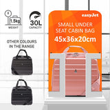 Aerolite easyJet Maximum Size 45x36x20cm New Summer 2024 Hand Cabin Luggage Approved Hard Shell Travel Carry On Holdall Shoulder Under Seat Flight Bag with 2 Year Warranty