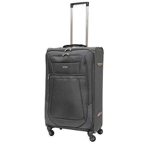 Aerolite Reinforced Super Strong and Light 4 Wheel Lightweight Cabin & Hold Luggage Suitcase, Approved for Ryanair easyJet British Airways & More, 10 Year Guarantee