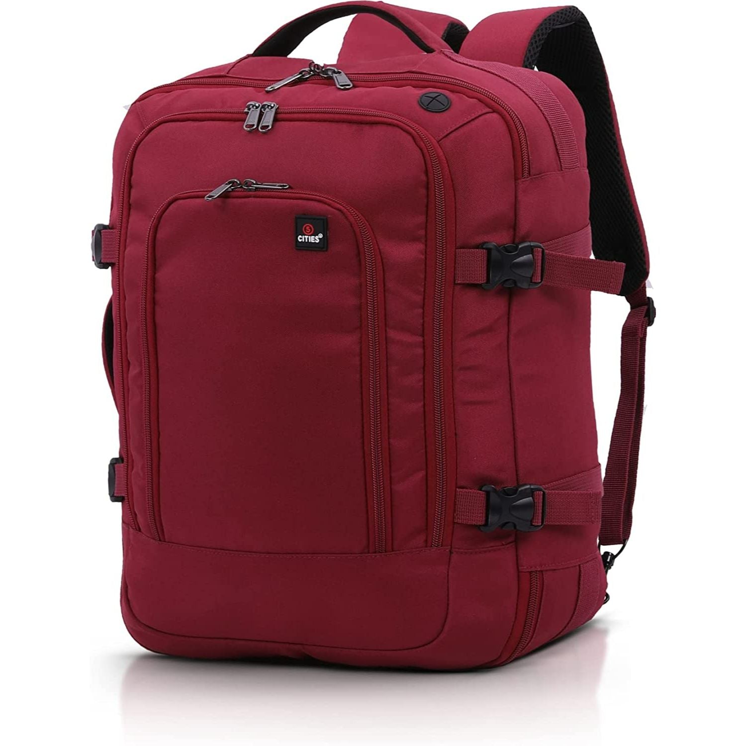5 CITIES Easyjet Maximum Size (45x36x20cm) New and Improved 2025 Cabin Backpack Luggage Under Seat Flight Bag