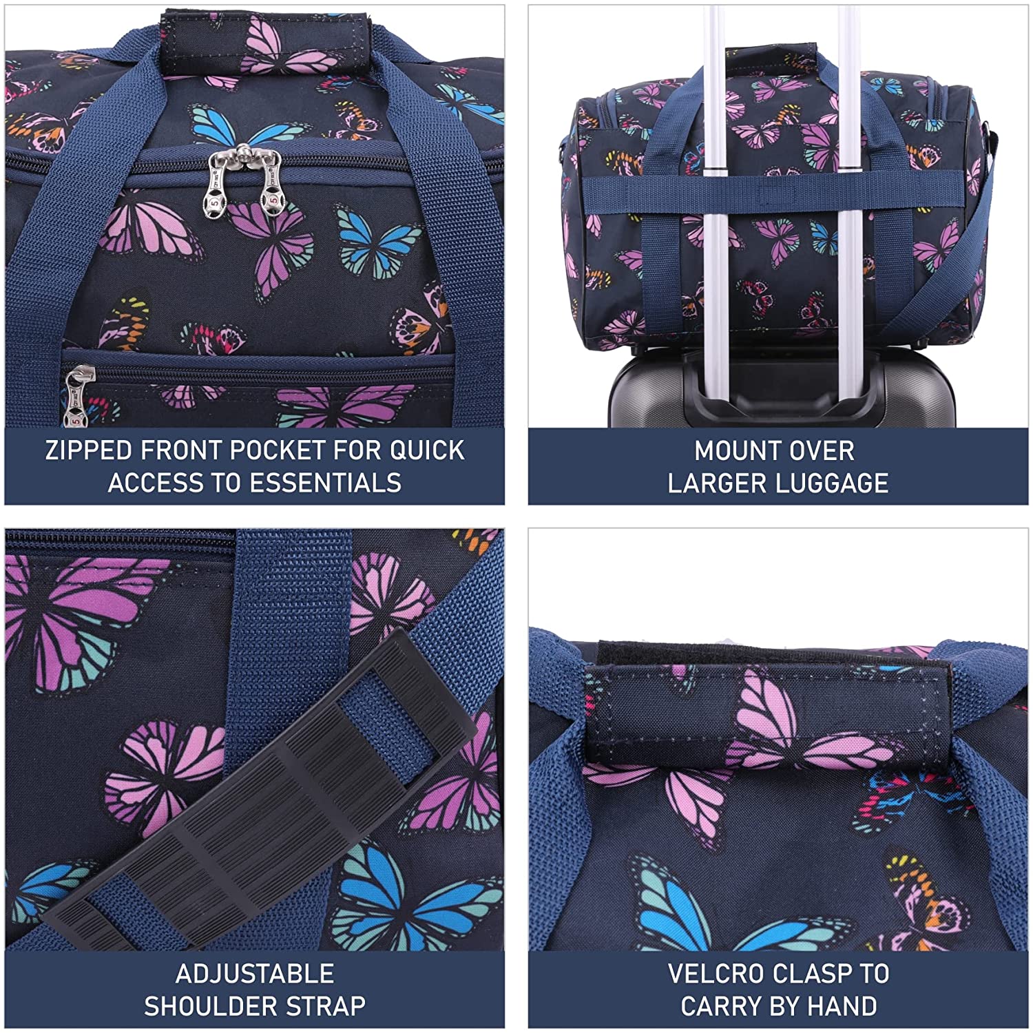 5 Cities (40x20x25cm) Ryanair Approved Hand Luggage Holdall Flight Bag, Under Seat Cabin Holdall – Take The Max On Board