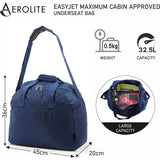 Aerolite Easyjet Maximum (45x36x20cm) New and Improved 2025  Size Holdall Cabin Luggage Under Seat Flight Bag, 5 Years Of Warranty