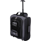Aerolite MiniMAX (45x36x20cm) Easyjet Maximum Cabin Trolley/Carry On Suitcase with Backpack and Pouch, Pack The Max, 2 Years Warranty