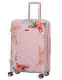 Aerolite Premium Hard Shell Hand Luggage Set (Cabin + Medium) - Floral Pink