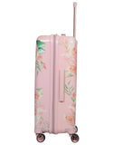 Aerolite Premium Hard Shell Hand Luggage Set (Cabin + Medium) - Floral Pink