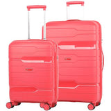 Aerolite Premium Hard Shell Cabin Hand Luggage Set with Built In TSA Combination Lock (Cabin + Large)