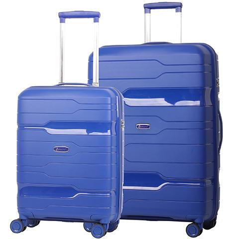 Aerolite Premium Hard Shell Cabin Hand Luggage Set with Built In TSA Combination Lock (Cabin + Large)