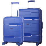 Aerolite Premium Hard Shell Cabin Hand Luggage Set with Built In TSA Combination Lock (Cabin + Large)