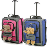 MiniMAX (45x35x20cm) Childrens Luggage Carry On Suitcase with Backpack and Pouch with 2-Years of Warranty