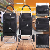 Hoppa Fully Insulated Lightweight 2025 Model 2 Wheeled Huge 51Litre Capacity Shopping Trolley Bag 95cm, 2.6kg