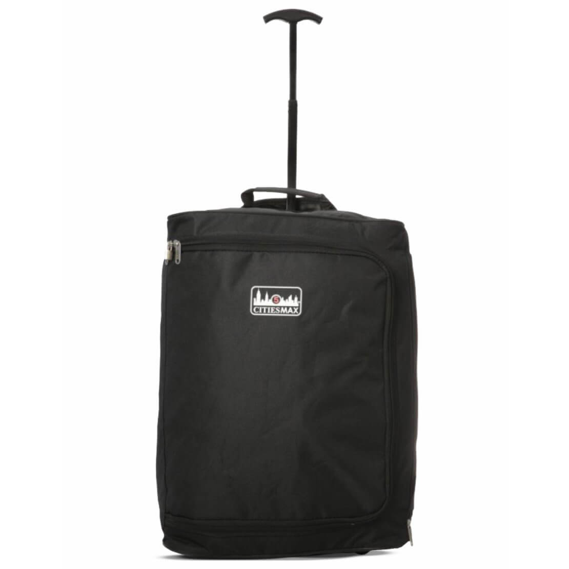 5 Cities (55x40x20cm) Lightweight Cabin Hand Luggage and (35x20x20cm) Holdall Flight Bag (x4 Set)