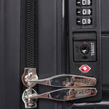 Aerolite Premium Hard Shell Cabin Hand Luggage Set with Built In TSA Combination Lock (Cabin + Large)