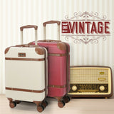 Aerolite Vintage Classic (55x35x20cm) Lightweight Hard Shell Cabin Hand Luggage, Approved For Ryanair, easyJet, British Airways, Delta, Lufthansa, Norwegian, Jet2, Virgin Atlantic and many more!