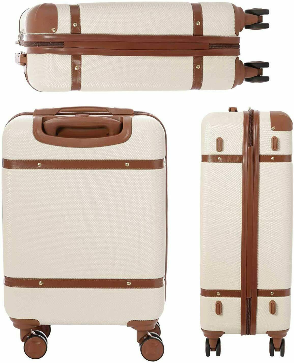 Aerolite Vintage Classic (55x35x20cm) Lightweight Hard Shell Cabin Hand Luggage, Approved For Ryanair, easyJet, British Airways, Delta, Lufthansa, Norwegian, Jet2, Virgin Atlantic and many more!