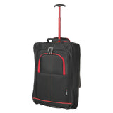 5 Cities 21" (55x35x20cm) Lightweight Cabin Hand Luggage Trolley, Fits Easyjet(Plus/Flexi/Large Cabin), Ryanair (Priority) Cabin Restrictions, 2 Years Of Warranty