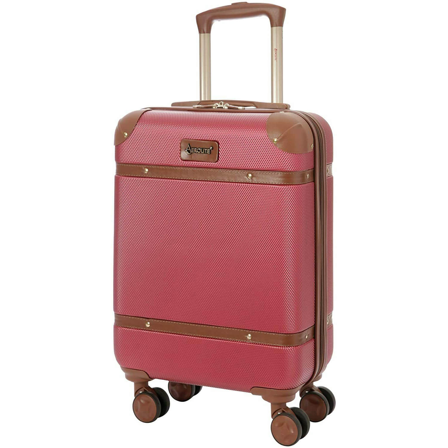 Aerolite Vintage Classic (55x35x20cm) Lightweight Hard Shell Cabin Hand Luggage, Approved For Ryanair, easyJet, British Airways, Delta, Lufthansa, Norwegian, Jet2, Virgin Atlantic and many more!