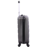 Aerolite 55x38x20cm Emirates Max Size Hard Shell Carry On Hand Cabin Luggage Suitcase 55x38x20 with 4 Wheels,Also Fits Many Other Airlines