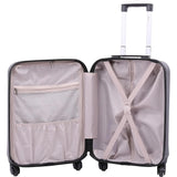 Aerolite 55x38x20cm Emirates Max Size Hard Shell Carry On Hand Cabin Luggage Suitcase 55x38x20 with 4 Wheels,Also Fits Many Other Airlines