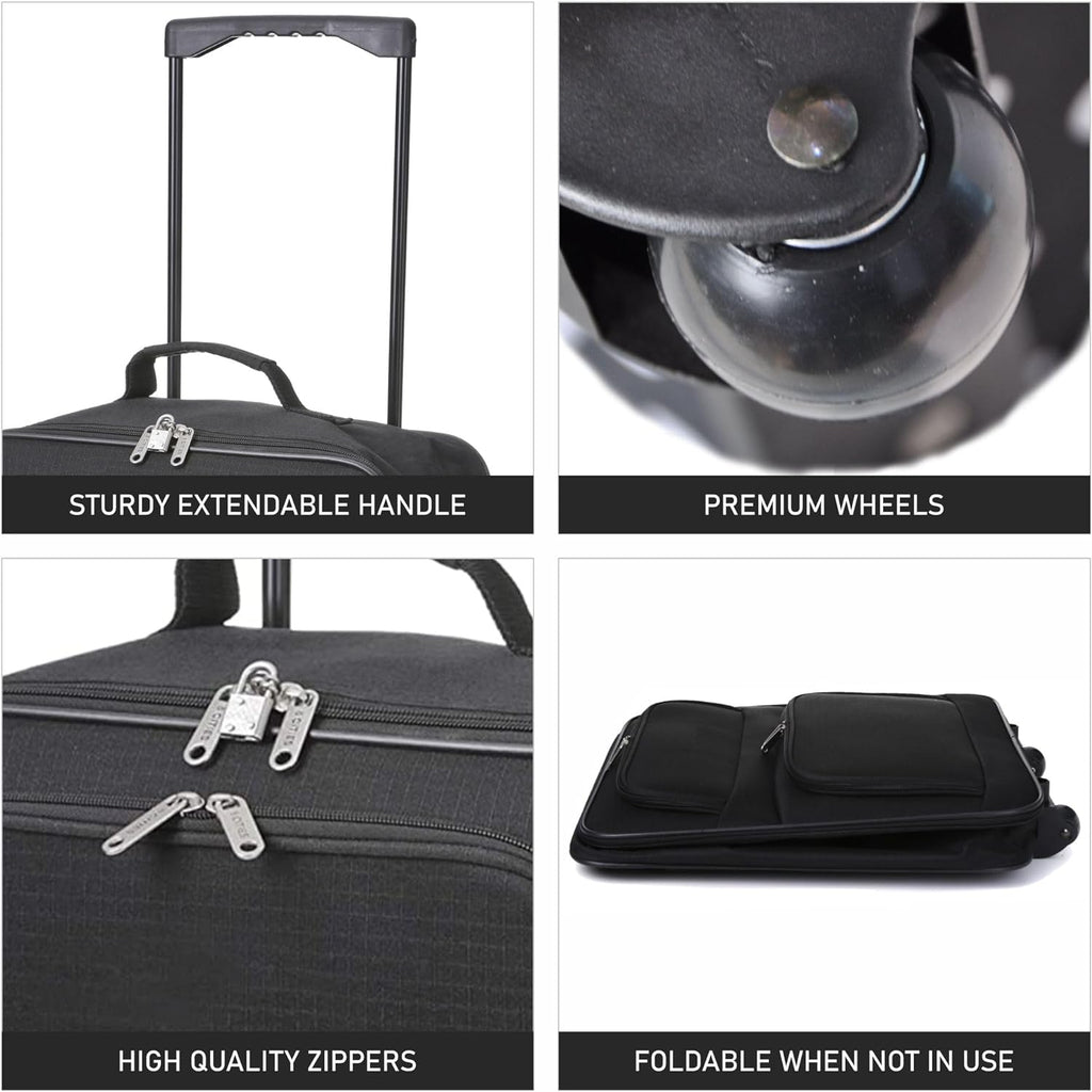 5 Cities Ryanair Priority Max (55x40x20cm) Lightweight Folding Cabin H