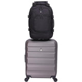 Aerolite 40x20x25 Ryanair Maximum Size Backpack Trolley Bag with 2 Wheels Eco-Friendly Cabin Luggage Approved Extendable Handle Travel Carry On Holdall Flight Rucksack with 10 Year Warranty