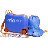 Aerolite MiniMax Childrens Ride-On Suitcase Fits 45x36x20cm EasyJet Maximum Size Kids Hand Luggage With Wheels 29L