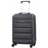 Aerolite 55x38x20cm Emirates Max Size Hard Shell Carry On Hand Cabin Luggage Suitcase 55x38x20 with 4 Wheels,Also Fits Many Other Airlines