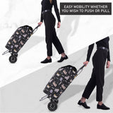 Hoppa 57Ltr Lightweight Shopping Trolley 2025 model, Hard Wearing & Foldaway Push/Pull Cart for Easy Storage With 1 Year Guarantee