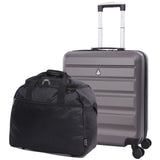 Aerolite easyJet Bundle, Large Cabin (56x45x25cm) Lightweight Hard Shell Cabin Suitcase & (45x36x20cm) easyJet Max Holdall