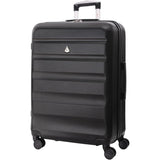 Aerolite 25" (70x50x27cm) Medium Lightweight Hard Shell Checked In Hold Luggage Suitcase with 4 Wheels, 82L Capacity