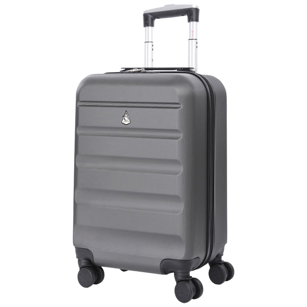 Aerolite Hard Shell Carry On Hand Suitcase 4 Wheels Built TSA Combination Lock Max Air Europa Air France Alitalia KLM &amp Transavia