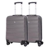 Aerolite (55x40x20cm) Lightweight Hard Shell Cabin Hand Luggage, Maximum Possible Allowance for Ryanair (Priority) 40L, 4 Wheels