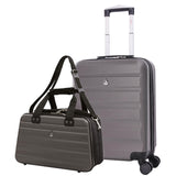 Aerolite (55x40x20cm) Lightweight Hard Shell Cabin Hand Luggage, Maximum Possible Allowance for Ryanair (Priority) 40L, 4 Wheels