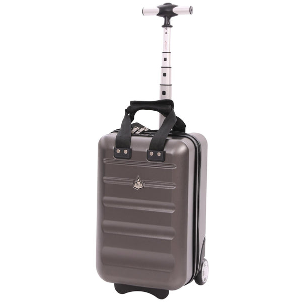 40x20x25cm Ryanair Approved Cabin Bag – Lightweight 2 Wheel Hard Shell Underseat Luggage TSA Lock – Eco Friendly Interior