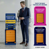 Aerolite 55x40x20cm Expandable Cabin Luggage to 55x40x23cm Ryanair Priority & Lufthansa Max Size Lightweight Hard Shell Suitcase with TSA Lock & Spinner Wheels – Mango