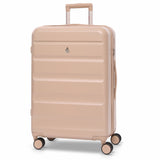Aerolite 24-Inch Medium Check-In Luggage, 67L Lightweight Hard Shell Suitcase with 4 Spinner Wheels, TSA Lock, Durable ABS Travel Hold Suitcase – Beige