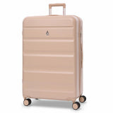 Aerolite 3-Piece Luggage Set – Lightweight Hard Shell Suitcases with 4 Dual Spinner Wheels & TSA Lock – Expandable Cabin (21”), Medium (24”), Large (28”) – Expandable Carry-On Case Included – Beige