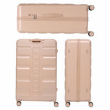 Aerolite Extra Large XL 32" 144L Lightweight ABS Hard Shell Suitcase, 4 Dual Wheel Spinner, TSA Lock, Heavy-Duty Check-In Travel Luggage - Beige