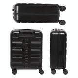 Aerolite Expandable 55x40x20cm to 55x40x23cm Ryanair Priority, Wizz Air Priority, Lufthansa Max Size Lightweight Hard Shell Carry On Hand Cabin Luggage Suitcase with 4 Wheels (BLACK)