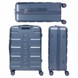 Aerolite 24-Inch Medium Check-In Luggage, 67L Lightweight Hard Shell Suitcase with 4 Spinner Wheels, TSA Lock, Durable ABS Travel Hold Suitcase – Blue