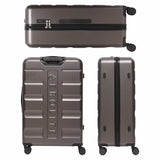 Aerolite Large 28" 100L Lightweight ABS Hard Shell Suitcase, 4 Dual Wheel Spinner, TSA Lock, Durable Check-In Hold Luggage - Charcoal