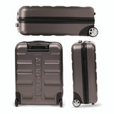 Aerolite Expandable Cabin Suitcase 55x40x20cm Ryanair Priority Max Size, Expands to 55x40x23cm for Lufthansa & Wizz Air Priority, Hard Shell 2-Wheel Carry-On Trolley with TSA Lock, 40–46L Capacity, Charcoal