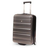 Aerolite Expandable Cabin Suitcase 55x40x20cm Ryanair Priority Max Size, Expands to 55x40x23cm for Lufthansa & Wizz Air Priority, Hard Shell 2-Wheel Carry-On Trolley with TSA Lock, 40–46L Capacity, Charcoal