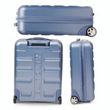 Aerolite Expandable Cabin Suitcase 55x40x20cm Ryanair Priority Max Size, Expands to 55x40x23cm for Lufthansa & Wizz Air Priority, Hard Shell 2-Wheel Carry-On Trolley with TSA Lock, 40–46L Capacity, Blue