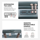 Aerolite Expandable Cabin Suitcase 55x40x20cm Ryanair Priority Max Size, Expands to 55x40x23cm for Lufthansa & Wizz Air Priority, Hard Shell 2-Wheel Carry-On Trolley with TSA Lock, 40–46L Capacity, Forest Green