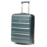 Aerolite Expandable Cabin Suitcase 55x40x20cm Ryanair Priority Max Size, Expands to 55x40x23cm for Lufthansa & Wizz Air Priority, Hard Shell 2-Wheel Carry-On Trolley with TSA Lock, 40–46L Capacity, Forest Green