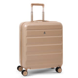 Aerolite 56x45x25cm Large Cabin Bag – Easyjet Large Cabin/Plus/Flexi, British Airways & Jet2 Maximum Cabin Luggage Size, Lightweight Hard Shell Suitcase with 8 Spinner Wheels, TSA Lock, 56L Capacity, 5-Year Warranty, Beige (Set of 2)